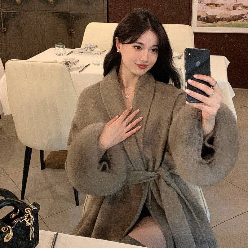 Livia | Fur Cape Coat