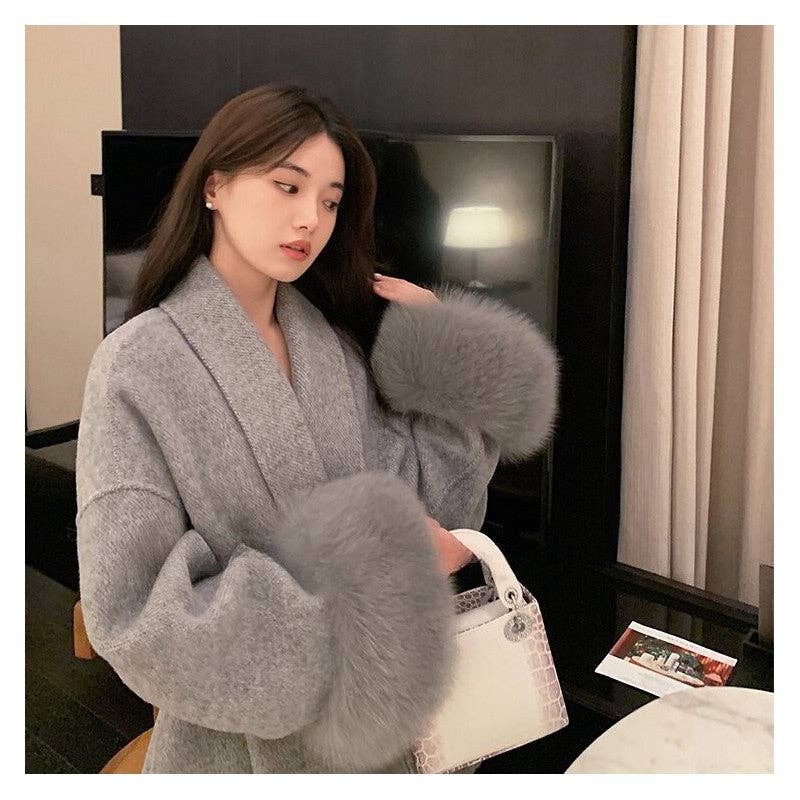 Livia | Fur Cape Coat