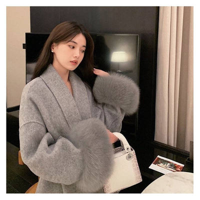 Livia | Fur Cape Coat