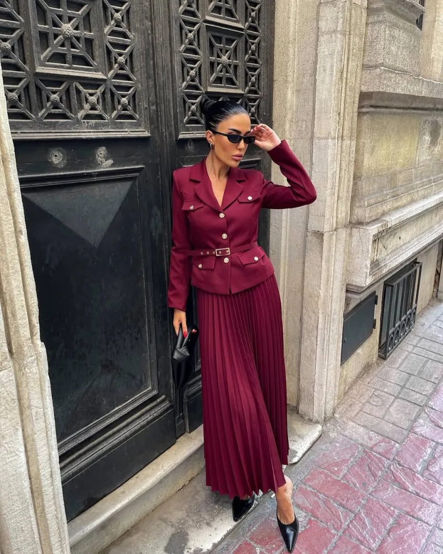 Livia | Pleated Suit