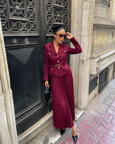 Livia | Pleated Suit