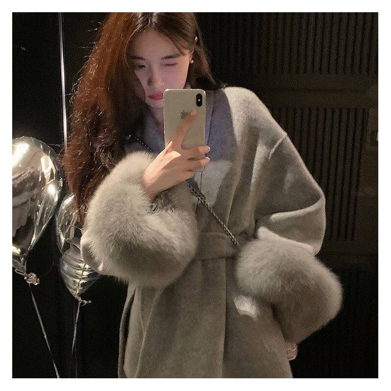 Livia | Fur Cape Coat