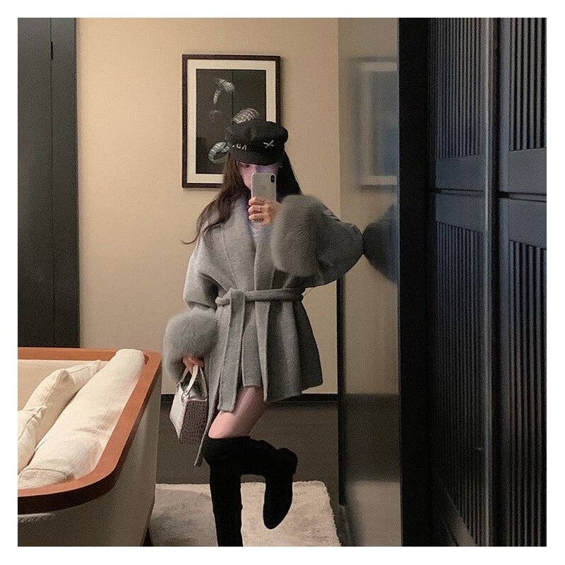 Livia | Fur Cape Coat